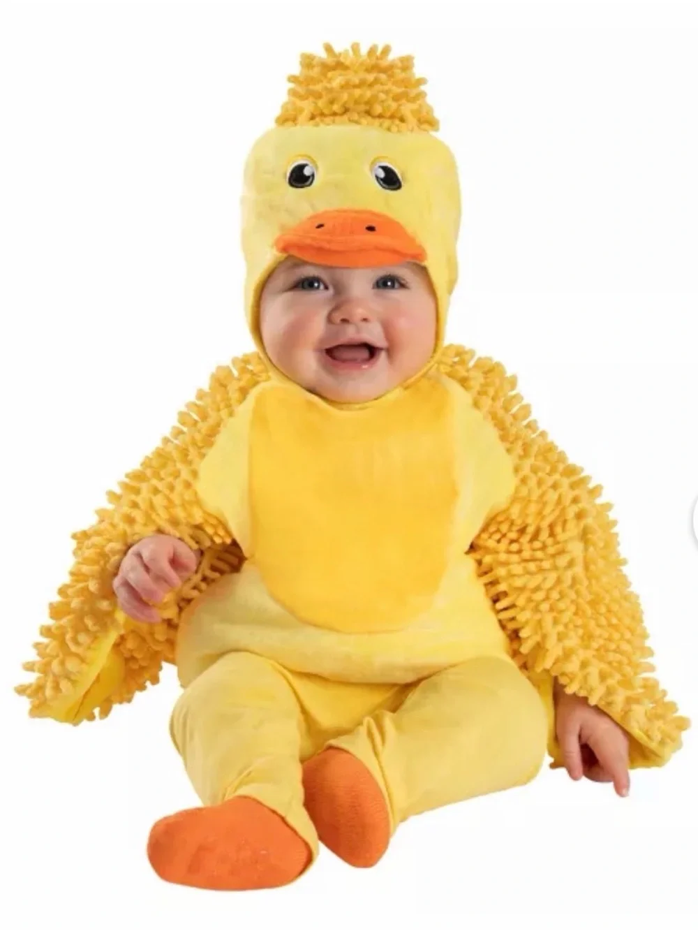 Baby Yellow Duck Costume with Textured Wings